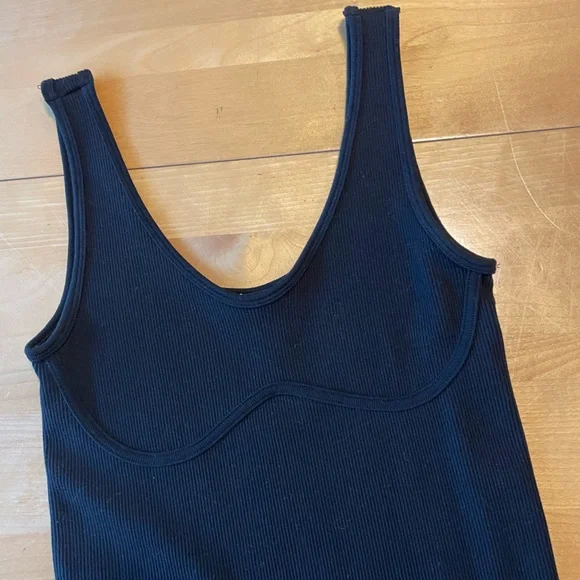 Forever 21 Black Ribbed Knit Bodycon Mini Dress Size Small - Picture 2 of 8